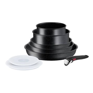 Tefal - Набор посуды 8 шт. INGENIO BLACK STONE