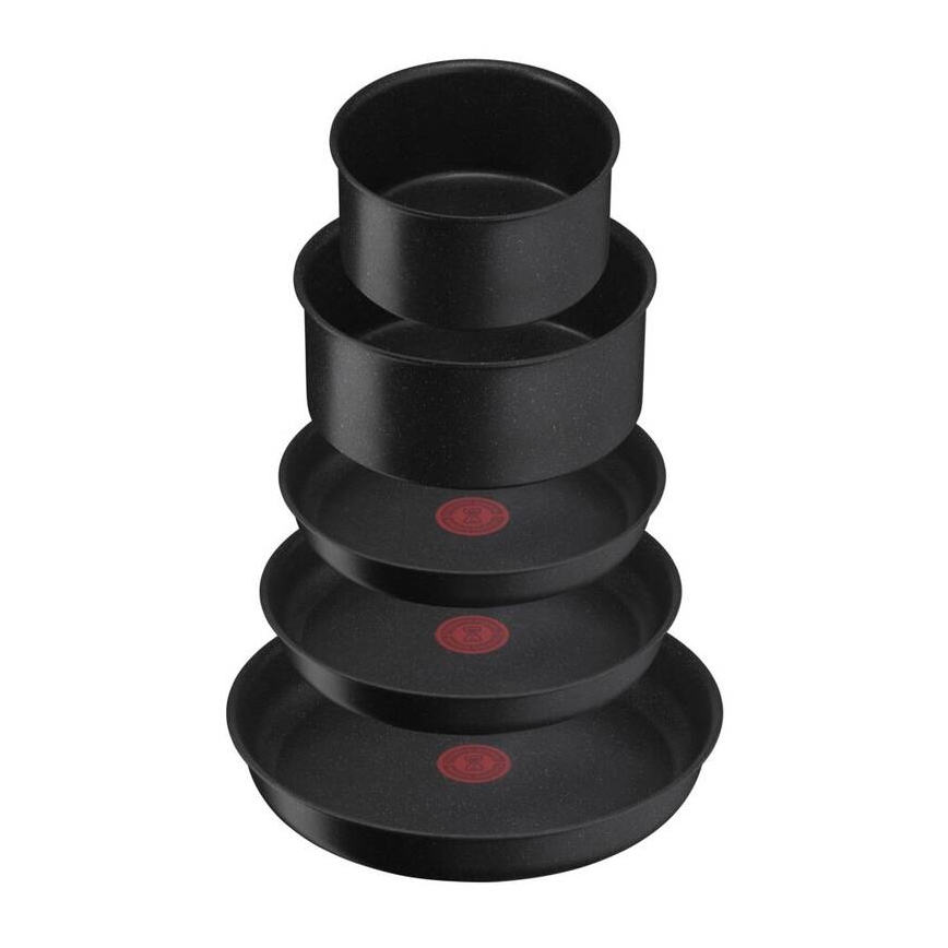Tefal - Набор посуды 8 шт. INGENIO BLACK STONE