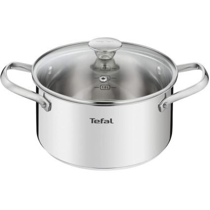 Tefal - Набор посуды 9 шт. COOK EAT нержавеющая сталь