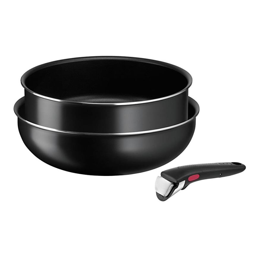 Tefal - Набор сковородок 3 шт. INGENIO EASY COOK&CLEAN BLACK