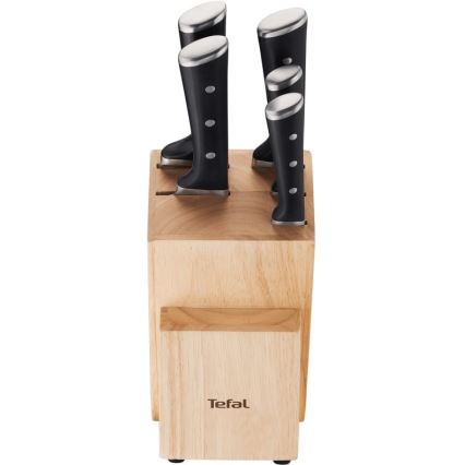 Tefal - Набор кухонных ножей с подставкой ICE FORCE 6 шт.
