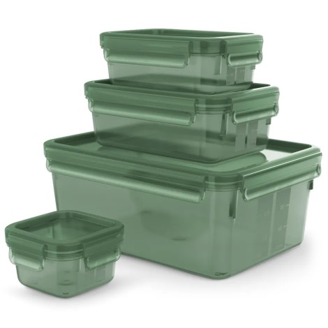 Tefal - Набор пищевых контейнеров 4 шт. MASTER SEAL ECO зеленый