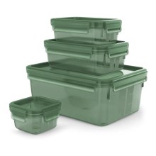 Tefal - Набір харчових контейнерів 4 шт. MASTER SEAL ECO зелений