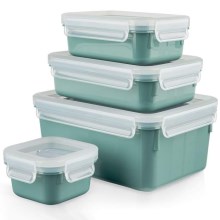 Tefal - Набір харчових контейнерів 4 шт. MSEAL COLOR зелений