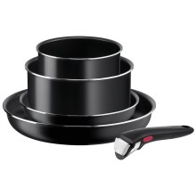 Tefal - Набір столового посуду 5 шт. INGENIO EASY COOK & CLEAN BLACK