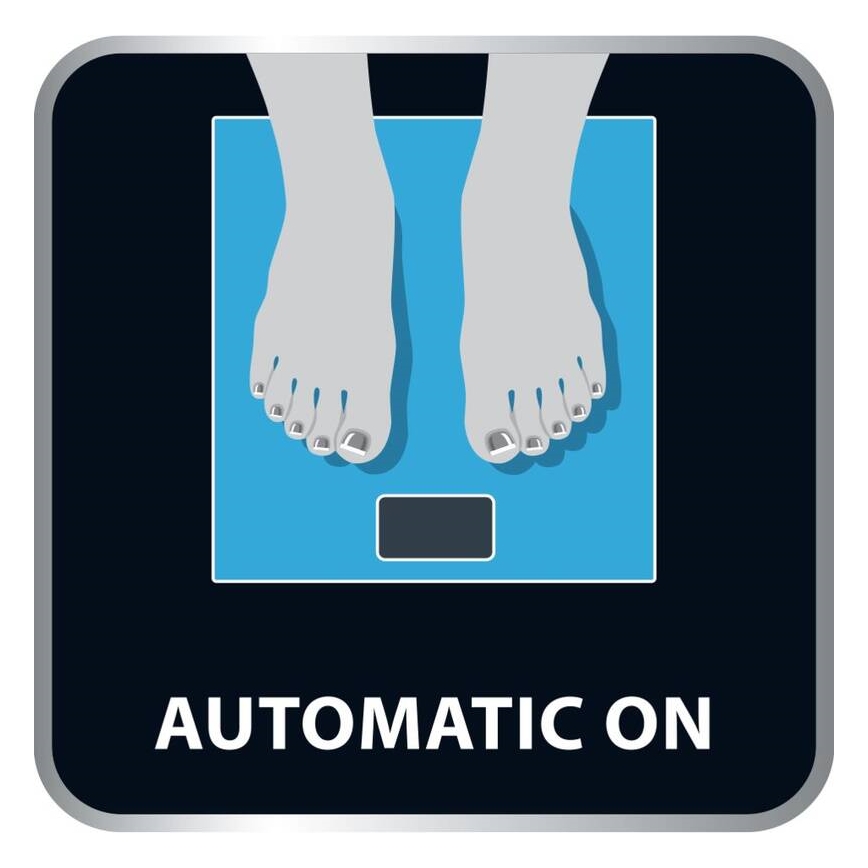 Tefal - Напольные весы PREMISS 1xCR2032 черный