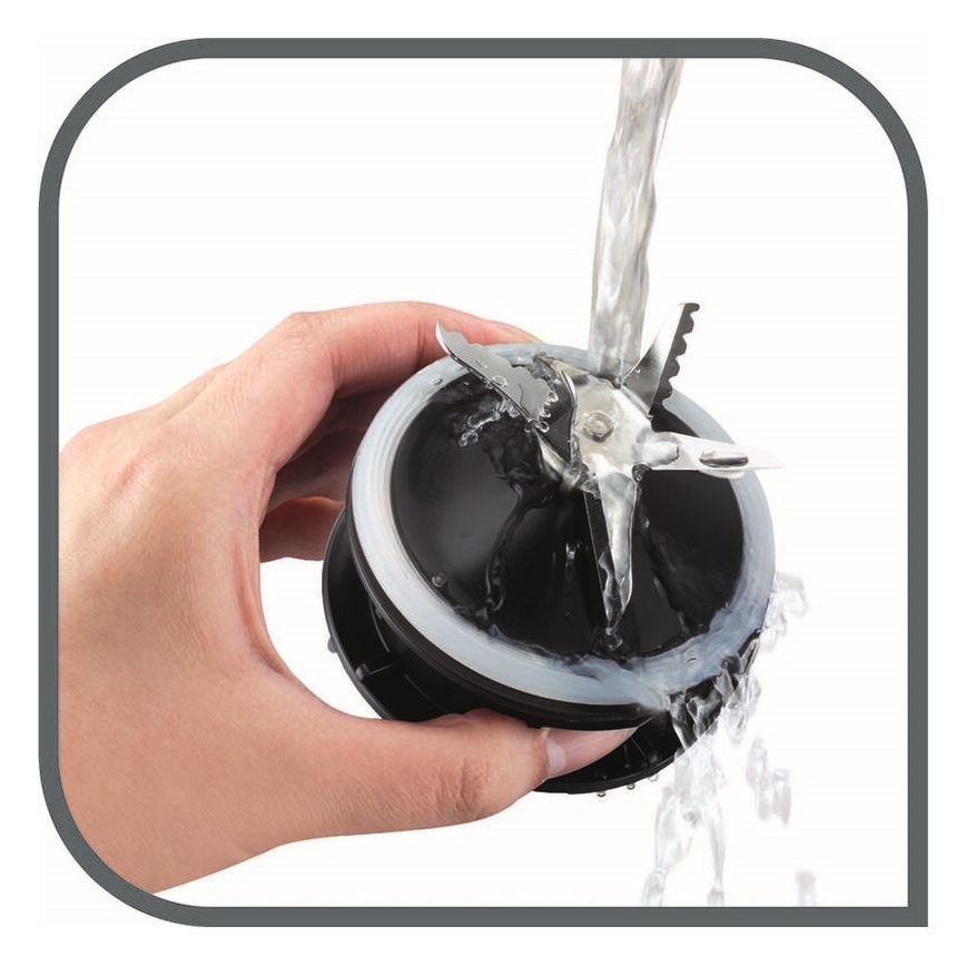 Tefal - Настільний блендер 2 л PERFECTMIX+ 1200W/230V матовий хром/чорний