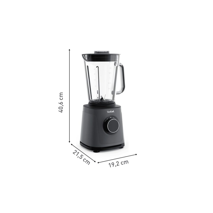 Tefal - Настільний блендер 2 л PERFECTMIX+ 1200W/230V чорний