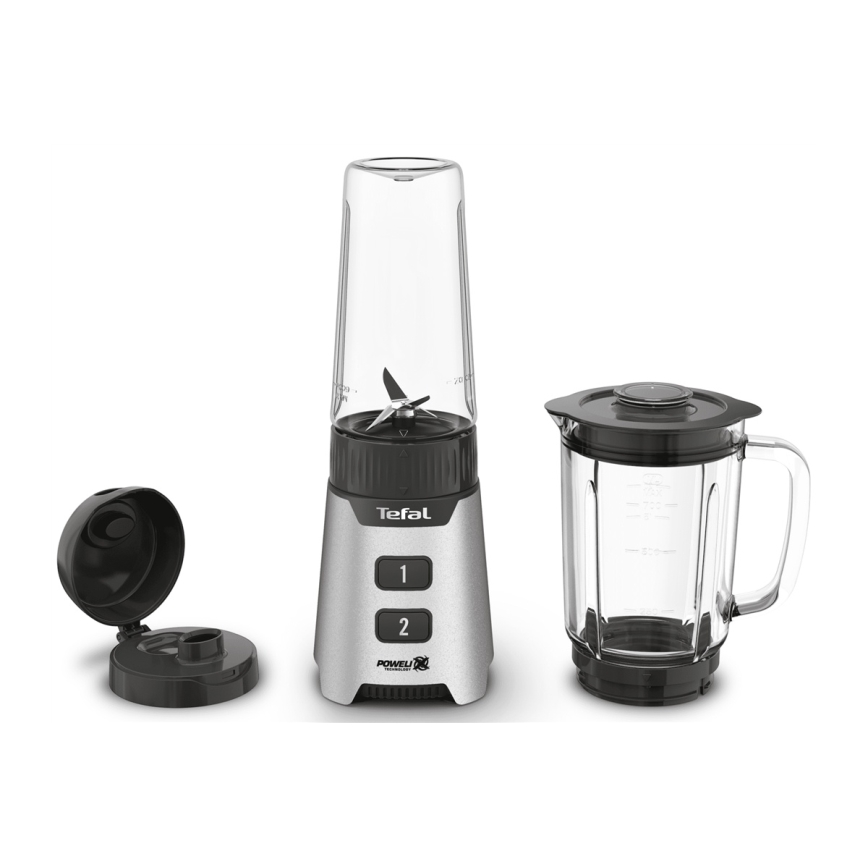 Tefal - Настільний блендер BLENDFORCE 400W/230V нержавіюча сталь/чорний