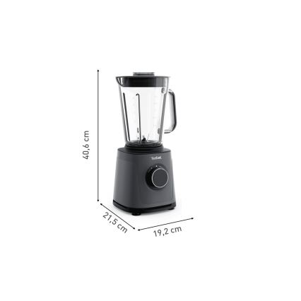 Tefal - Настольный блендер 2 л PERFECTMIX+ 1200W/230V черный