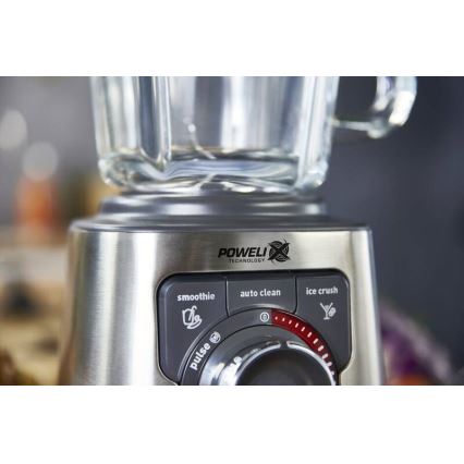 Tefal - Настольный блендер 2 л PERFECTMIX+ 1200W/230V матовый хром/черный
