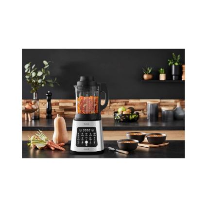 Tefal - Настольный блендер 2 л PERFECTMIX+ 1400W/230V матовый хром