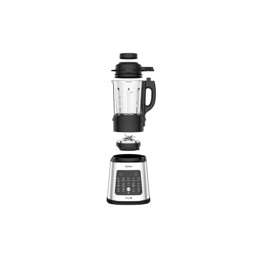 Tefal - Настольный блендер 2 л PERFECTMIX+ 1400W/230V матовый хром
