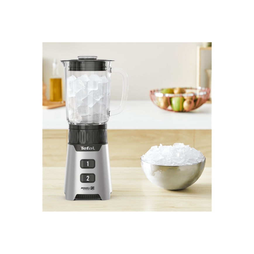 Tefal - Настольный блендер BLENDFORCE 400W/230V нержавеющая сталь/черный