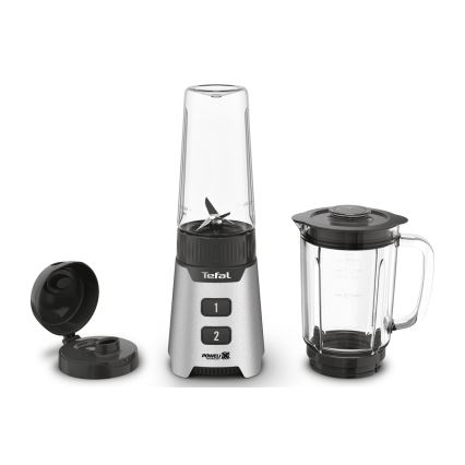 Tefal - Настольный блендер BLENDFORCE 400W/230V нержавеющая сталь/черный