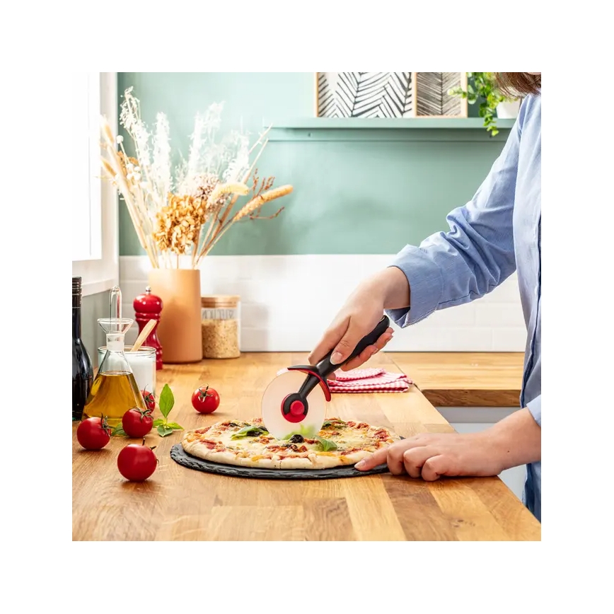 Tefal - Нож для пиццы INGENIO нержавеющая сталь/черный