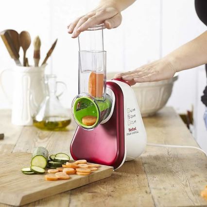Tefal - Овощерезка и измельчитель FRESH EXPRESS PLUS 200W/230V красный/белый