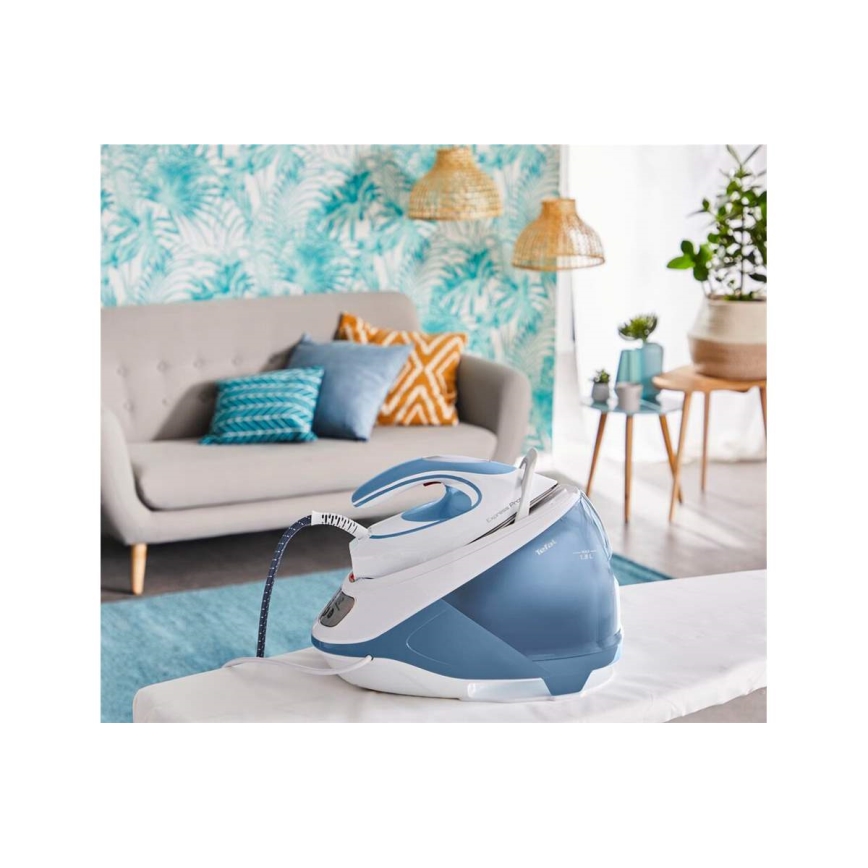 Tefal - Парогенератор EXPRESS PROTECT 2800W/230V синій