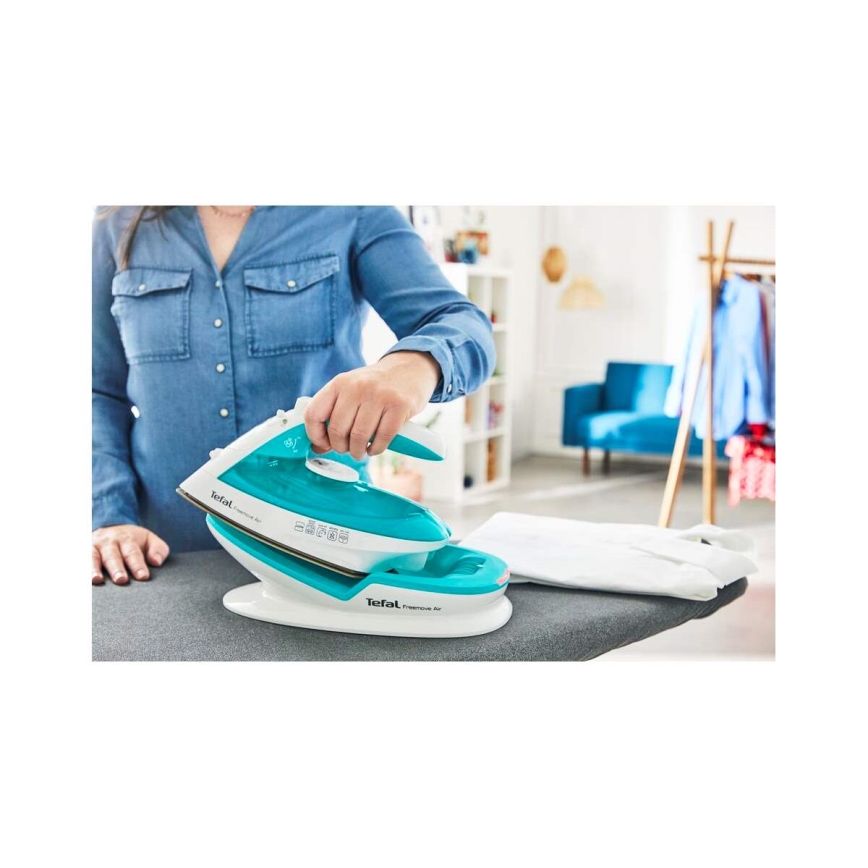 Tefal - Парова праска FREEMOVE AIR 2400W/230V білий/бірюзовий