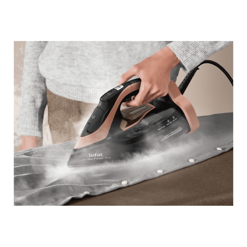 Tefal - Парова праска ULTIMATE POWER 3200W/230V мідний/чорний