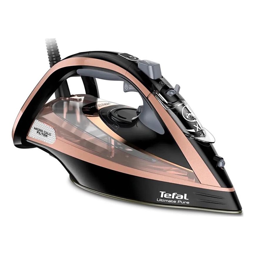 Tefal - Парова праска ULTIMATE PURE 3000W/230V мідний/чорний