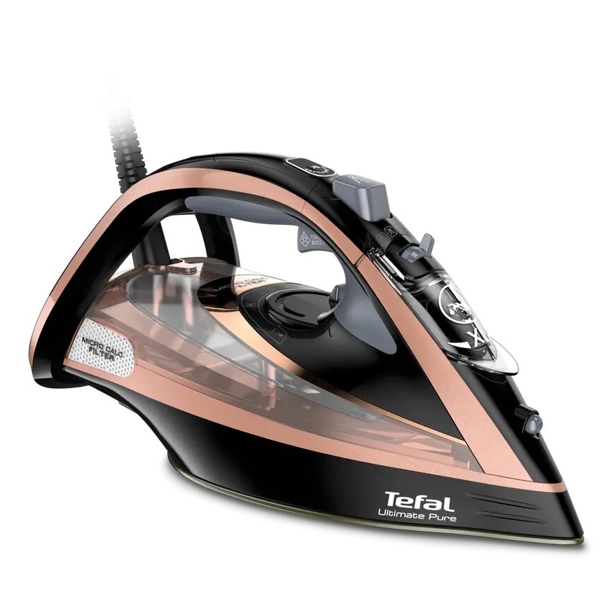 Tefal - Парова праска ULTIMATE PURE 3000W/230V мідний/чорний