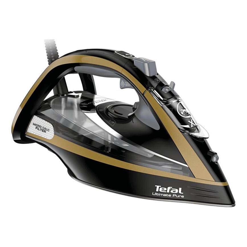 Tefal - Парова праска ULTIMATE PURE 3000W/230V золотий/чорний