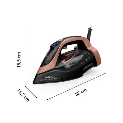 Tefal - Паровой утюг ULTIMATE POWER 3200W/230V медный/черный
