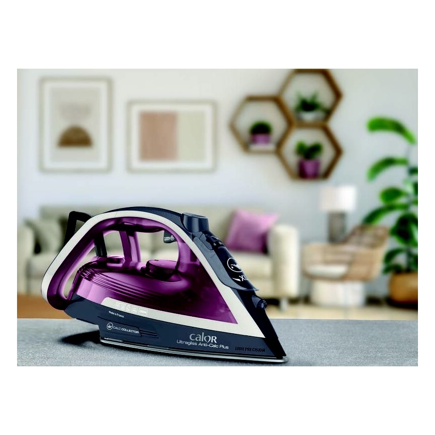 Tefal - Паровой утюг ULTRAGLISS PLUS 2800W/230V бордовый/серый