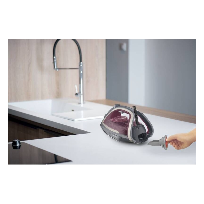 Tefal - Паровой утюг ULTRAGLISS PLUS 2800W/230V бордовый/серый