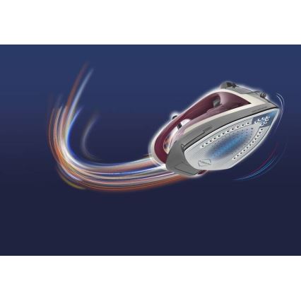 Tefal - Паровой утюг ULTRAGLISS PLUS 2800W/230V бордовый/серый