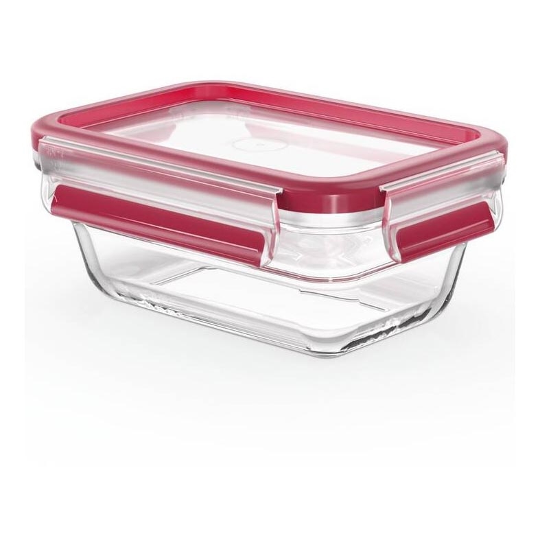 Tefal - Пищевой контейнер 0,45 л MSEAL GLASS красный/стекло