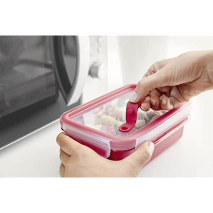Tefal - Пищевой контейнер 0,8 л MASTER SEAL MICRO красный