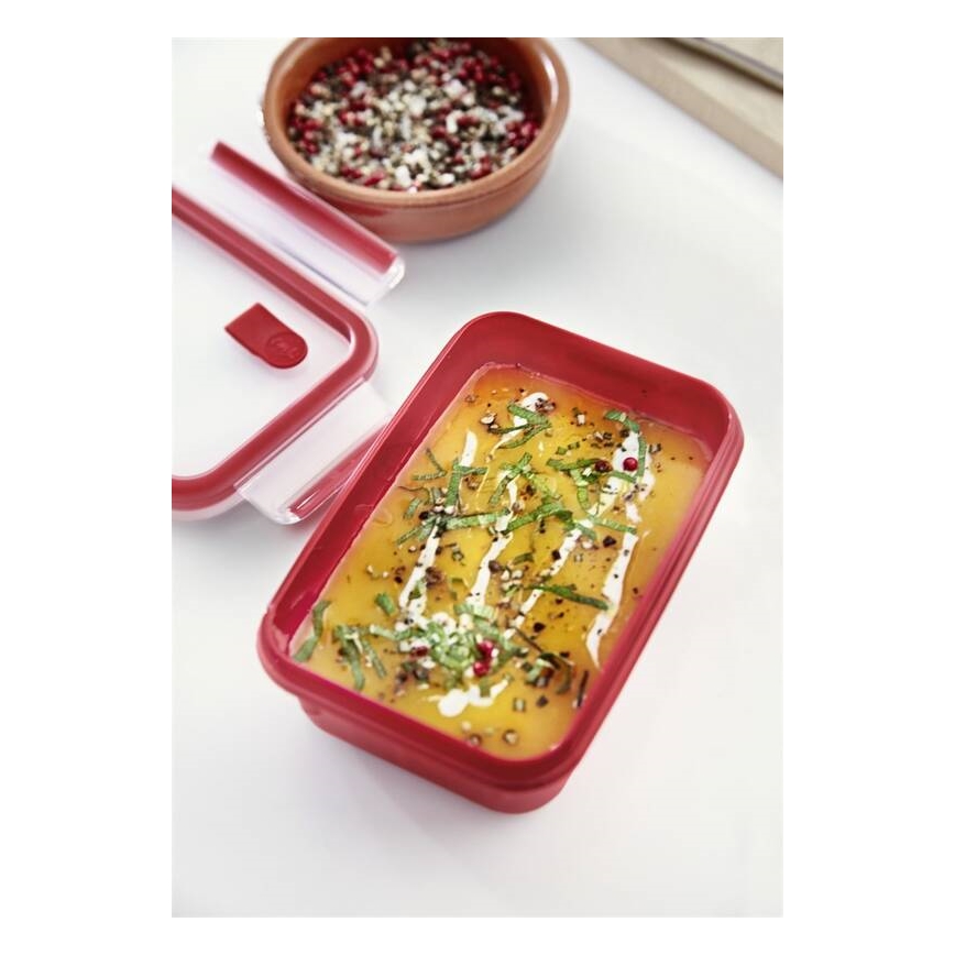 Tefal - Пищевой контейнер 0,8 л MASTER SEAL MICRO красный