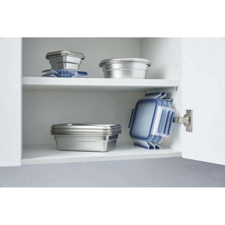 Tefal - Пищевой контейнер 0,8 л MSEAL STEEL синий/нержавеющая сталь