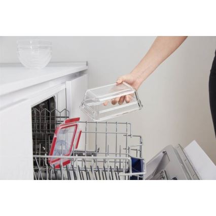 Tefal - Пищевой контейнер 0,85 л MSEAL GLASS красный/стекло