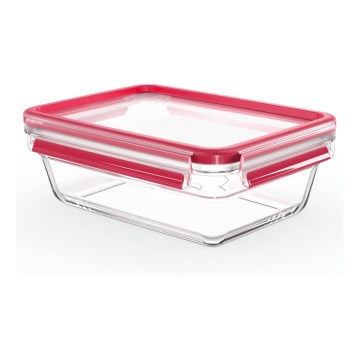 Tefal - Пищевой контейнер 1,3 л MSEAL GLASS красный/стекло