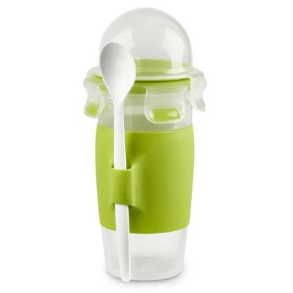 Tefal - Пищевой контейнер для йогурта с ложкой 0,45 л MASTER SEAL TO GO зеленый