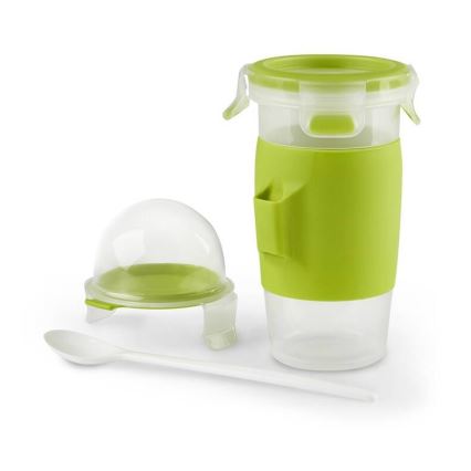 Tefal - Пищевой контейнер для йогурта с ложкой 0,45 л MASTER SEAL TO GO зеленый