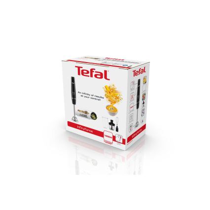 Tefal - Погружной блендер INFINY FORCE V2 3в1 1000W/230V черный/нержавеющая сталь