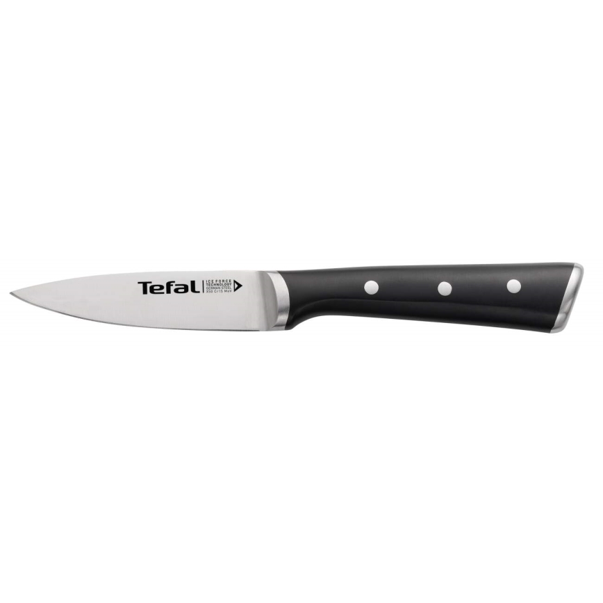 Tefal - Разделочный нож из нержавеющей стали ICE FORCE 9 см блестящий хром/черный
