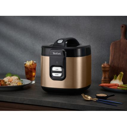 Tefal - рисоварка COPPERTINTO 600/230V 2 л мідна
