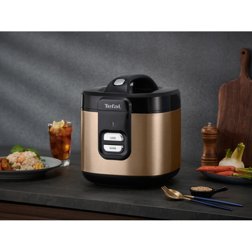 Tefal - рисоварка COPPERTINTO 600/230V 2 л мідна