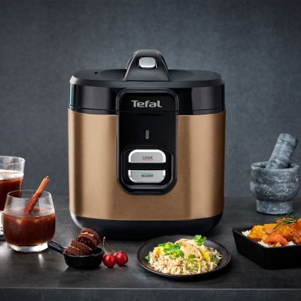 Tefal - рисоварка COPPERTINTO 600/230V 2 л мідна