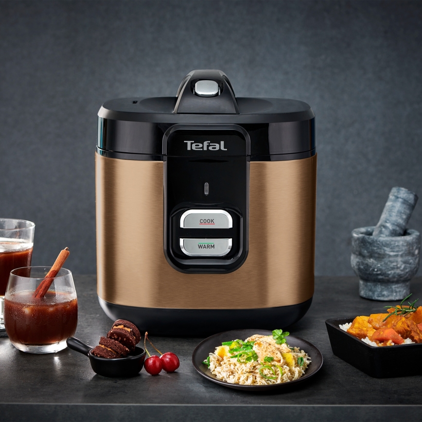 Tefal - рисоварка COPPERTINTO 600/230V 2 л мідна
