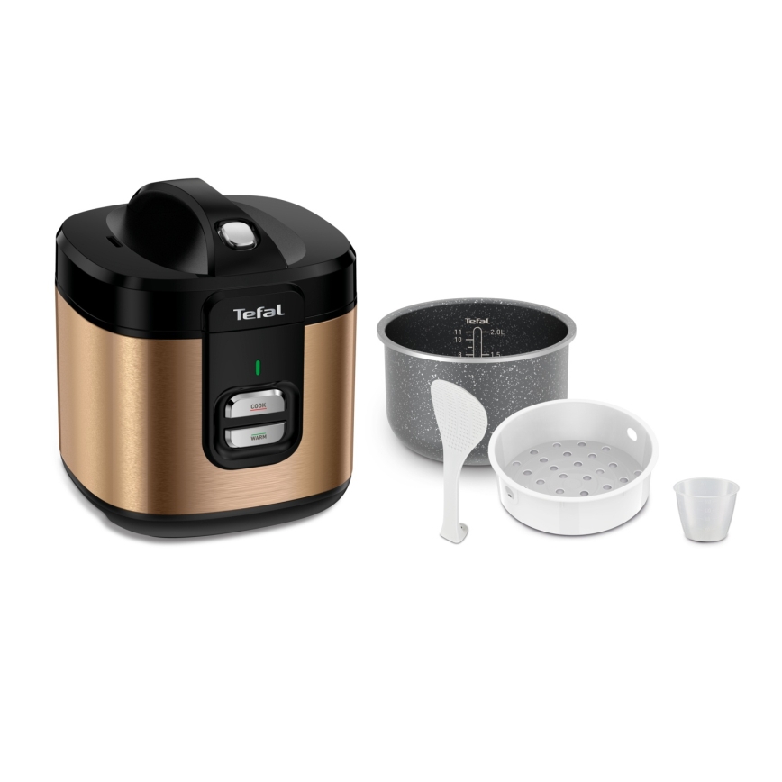 Tefal - рисоварка COPPERTINTO 600/230V 2 л мідна