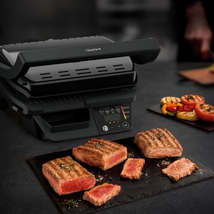 Tefal - Розумний електричний гриль Tefal OPTIGRILL 2000 Вт/230 В