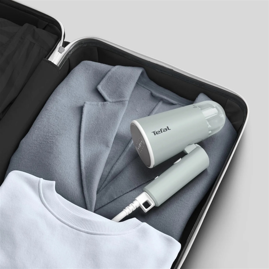 Tefal - Ручний відпарювач для одягу ORIGIN TRAVEL зелений