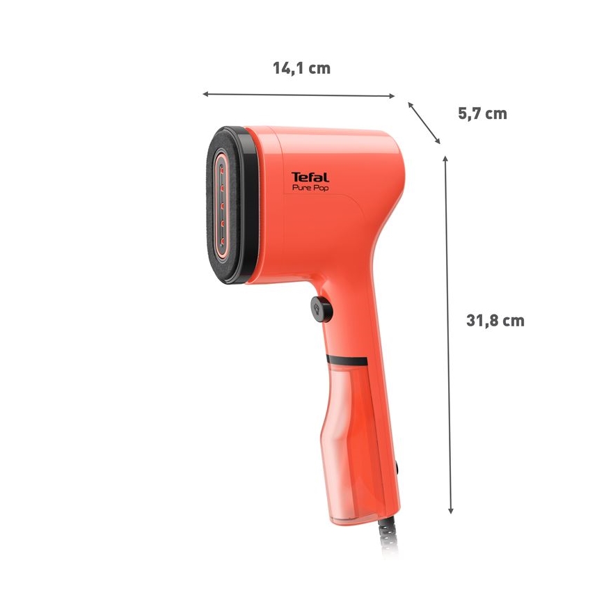 Tefal - Ручний відпарювач для одягу PURE POP 1300W/230V червоний
