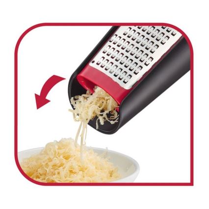 Tefal - Ручна двостороння терка INGENIO нержавіюча сталь/чорний